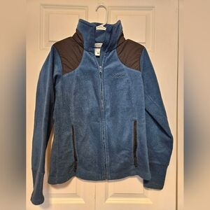 Columbia Blue and Black Fleece Jacket